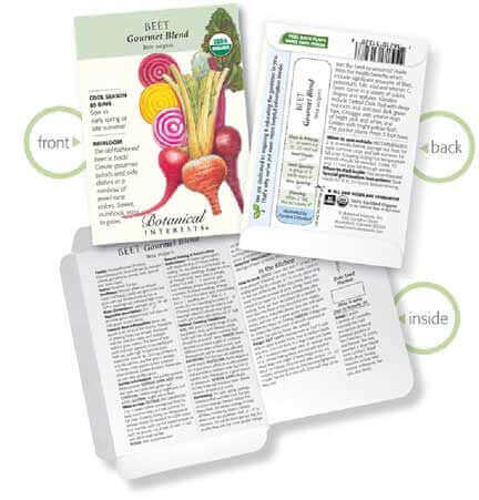 How To Read A Botanical Interests Seed Packet