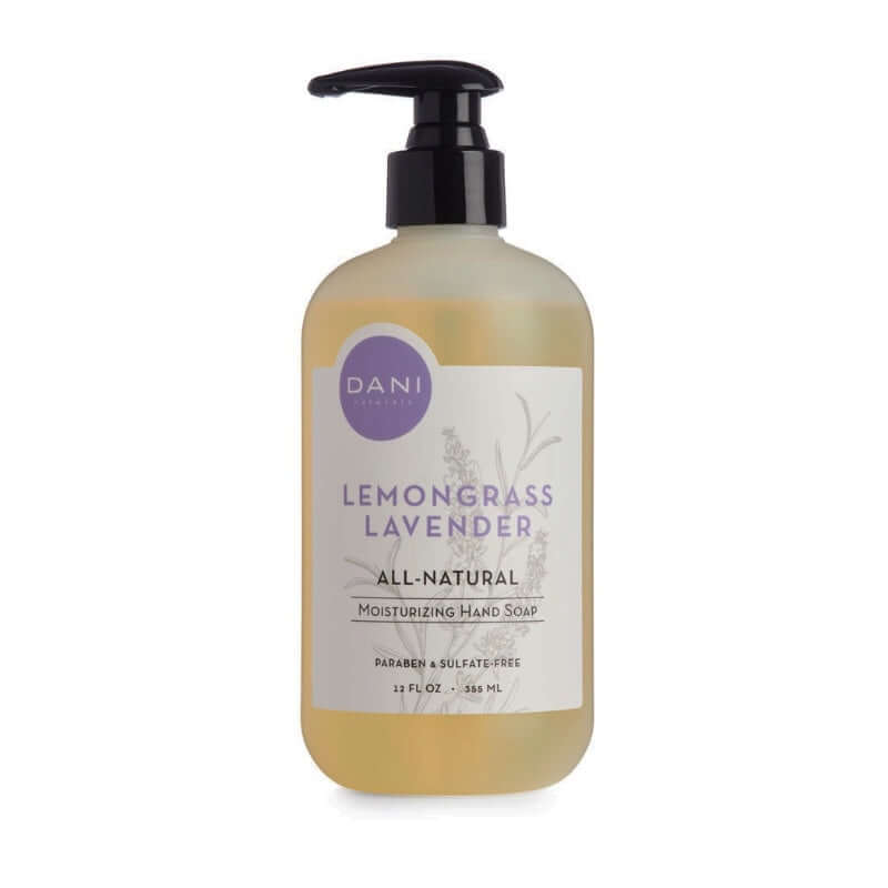 image of plastic pump bottle with black top and white label
