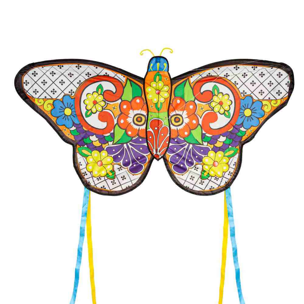 image of butterfly shaped kite in multicolor design