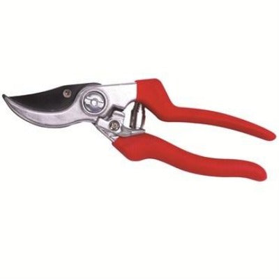 professional pruner with shaped red handles