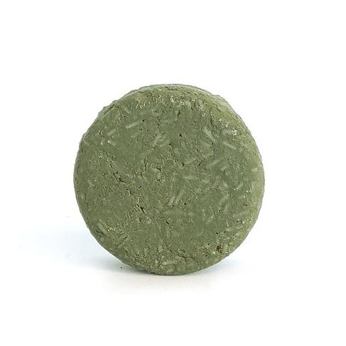 image of soap bar --- round medium green color