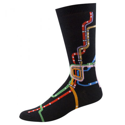 Chicago CTA Map Socks Outside Image