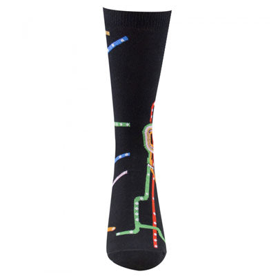 Chicago CTA Map Socks Front View