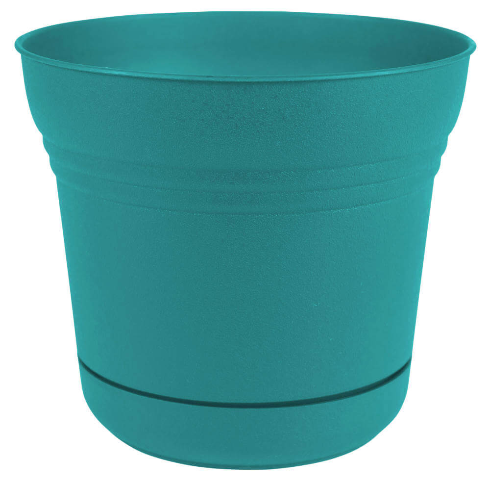 planter with attached saucer Saturn Planter with attached saucer