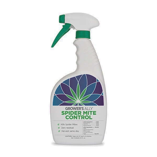 image of white plastic spray bottle with green and white and purple label