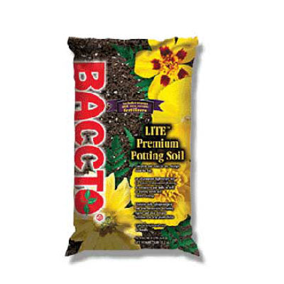 Image of eight quart bag with red logo and bright yellow flowers