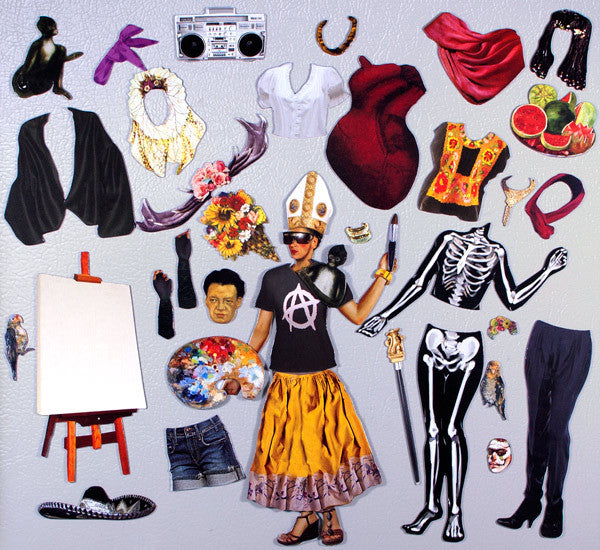 Frida Kahlo&#39; Magnetic Dress Up individual magnet pieces